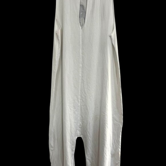 Farm Rio Small Alberto Pitta Mar Da Bahia Jumpsuit White Blue Print Romper Beach - Picture 9 of 12